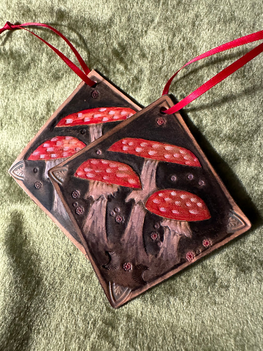 Rustic Mushroom Ornament